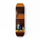 Medicine Cabinet with Asthma Medication Skate Board
