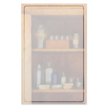 Medicine Cabinet with Asthma Medication Stationery Design