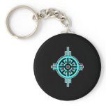 Medicine Wheel-Black Keychain