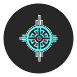 Medicine Wheel-Black Sticker