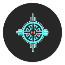 Medicine Wheel-Black stickers