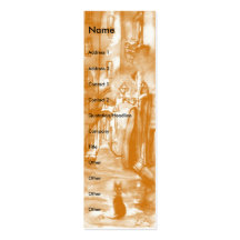 MEDIEVAL ALLEY BY NIGHT IN FLORENCE BUSINESS CARD