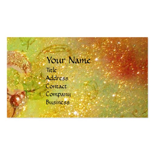MEDIEVAL ALLEY BY NIGHT IN FLORENCE BUSINESS CARD TEMPLATE (front side)