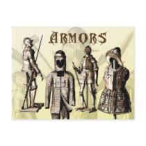 Medieval Armors Postcards