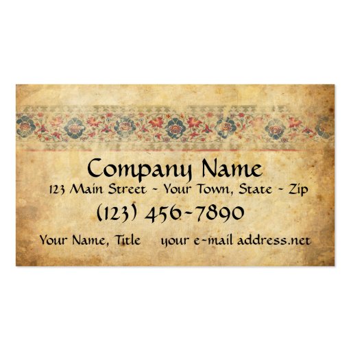 Medieval Banner 3 Business Cards (front side)