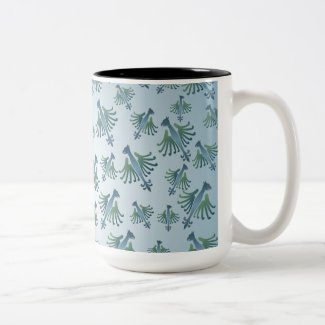 Medieval Bird Pattern Mug