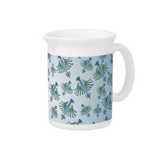 Medieval Bird Pattern Pitcher