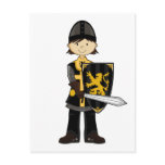 Medieval Black Knight Postcard