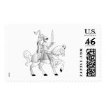Medieval Bride And Knight Postage Stamps