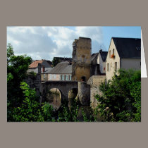 Medieval Bridge at Chartes cards