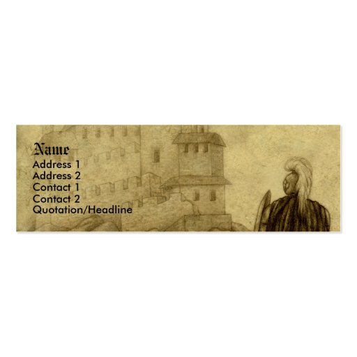 Medieval Business Card (front side)
