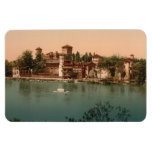 Medieval Castle  Market Town, Turin, Italy Flexible Magnet
