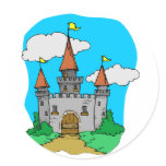Medieval Castle Round Stickers