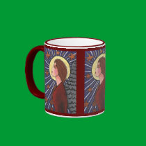 Medieval Christmas Angel -  holiday mug mugs