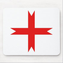 Medieval Cross of the Knights Templar mousepads