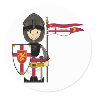Medieval Crusader Knight Sticker sticker