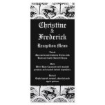Medieval Deer and Trees, wedding menu and program rack cards