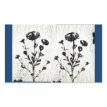 Medieval Flower Art Drawing Rectangular Sticker