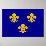 Medieval France, France flag Posters
