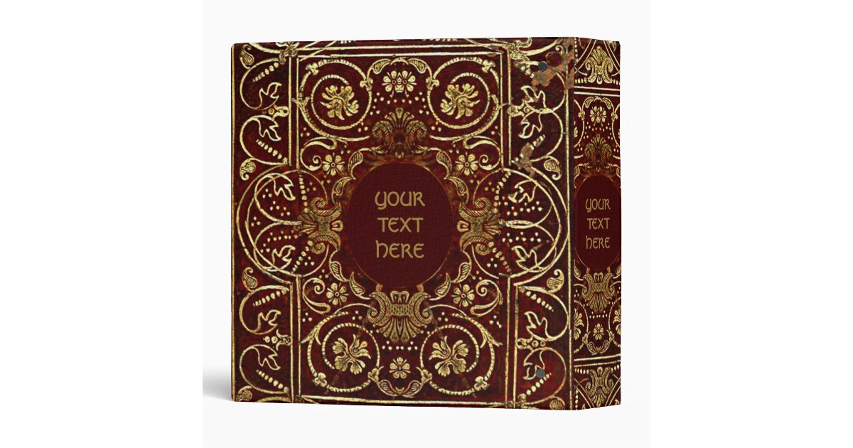 Medieval Gilded Book Cover Binder Zazzle
