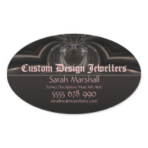 Medieval Goth Fantasy Jewellers Promotional Sticke Sticker