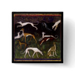 'Medieval Greyhounds' Pinback Button