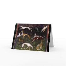 Medieval Greyhounds - Customized Cards