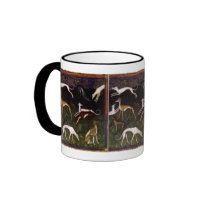 Medieval Greyhounds Fine Art Mugs