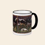 Medieval Greyhounds Fine Art mugs