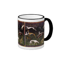 Medieval Greyhounds Fine Art Mugs