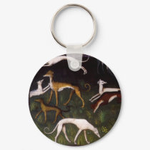 'Medieval Greyhounds' keychains