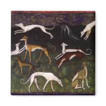'Medieval Greyhounds' magnets