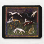 'Medieval Greyhounds' Mousepad