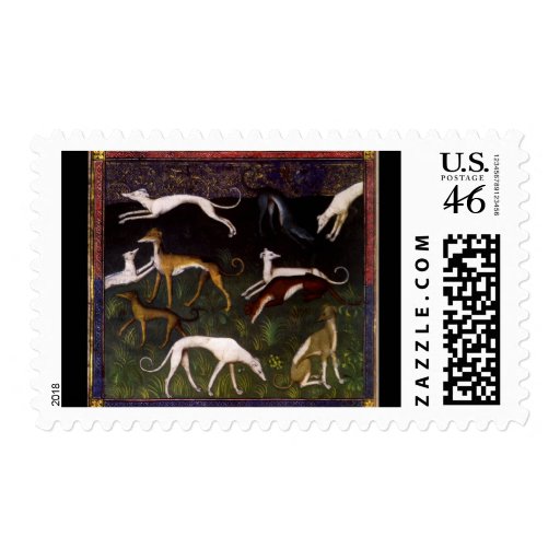 'Medieval Greyhounds' Postage Stamps