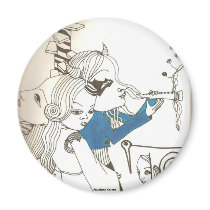 medieval haunted girl magnets