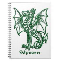 Medieval Heraldry Wyvern Spiral Note Book