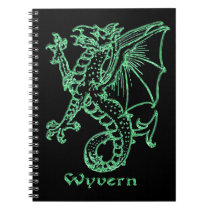 Medieval Heraldry Wyvern Spiral Notebooks