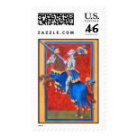 Medieval Jousting Knight Postage postage