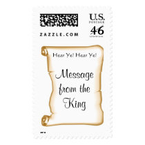 Medieval King Wedding Invitation postage by White_Wedding Medieval King Wedding Invitation postage