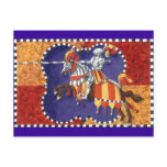 Medieval Knight Jousting Postcard