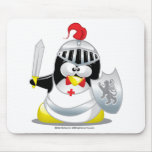 Medieval Knight Penguin Mouse Pads