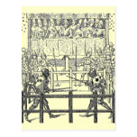 Medieval Knights Jousting Postcard