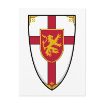 Medieval Knights Shield Postcard