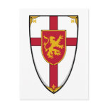 Medieval Knights Shield Postcard