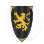 Medieval Knights Shield Sticker