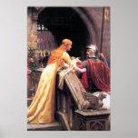 Medieval Lady and Knight Poster
