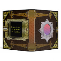 medieval leather tome 3 ring binder