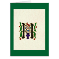 MEDIEVAL LETTER H cards