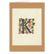 MEDIEVAL LETTER K cards by kates_kards MEDIEVAL LETTER K cards