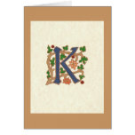 MEDIEVAL LETTER K cards